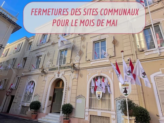 Aperçu de l'actualité Fermetures des sites communaux pour le mois de mai