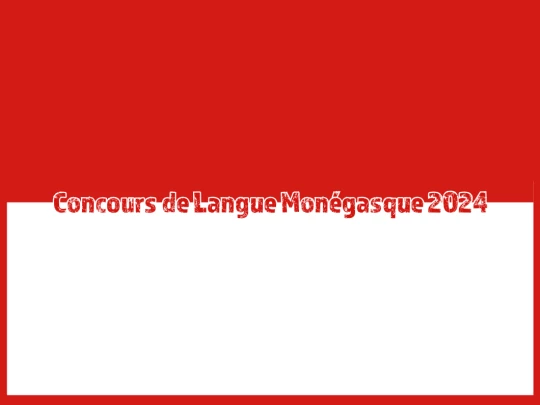 Aperçu de l'actualité Concours de Langue Monégasque 2024