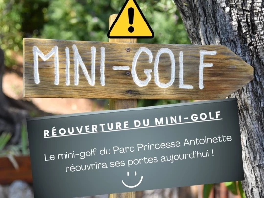 Aperçu de l'actualité Réouverture du mini-golf ce jour