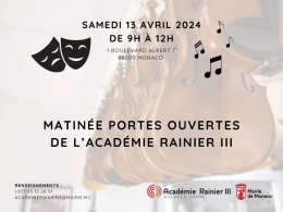 Aperçu de l'actualité Matinée Portes Ouvertes de l'Académie Rainier III