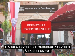 Aperçu de l'actualité Fermeture exceptionnelle du Marché de la Condamine