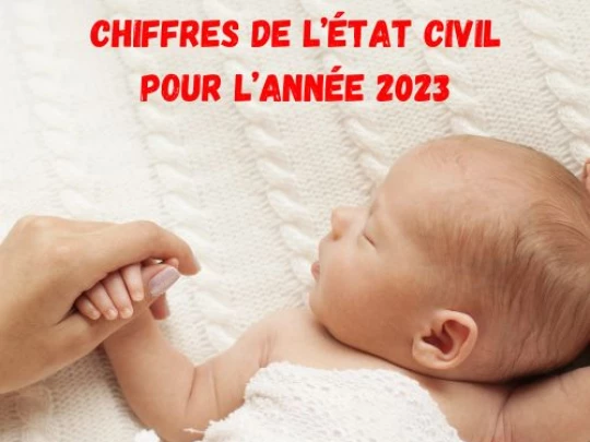 Aperçu de l'actualité Chiffres de l'État Civil pour l'année 2023