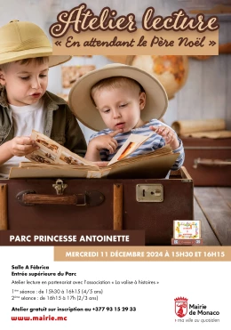 Affiche de l'événement Atelier lecture "En attendant le Père Noël"