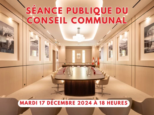 Aperçu de l'actualité Prochaine séance publique du Conseil Communal le Mardi 17 décembre 2024