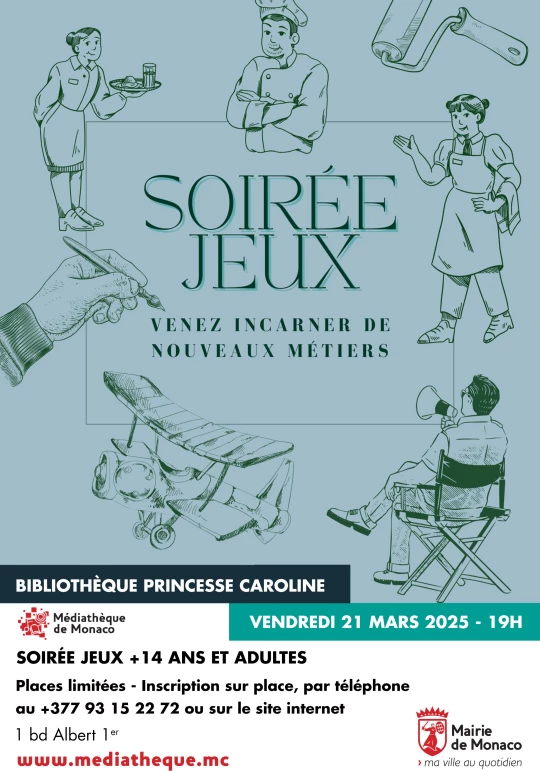 Soirée Jeux : venez incarner de nouveaux métiers