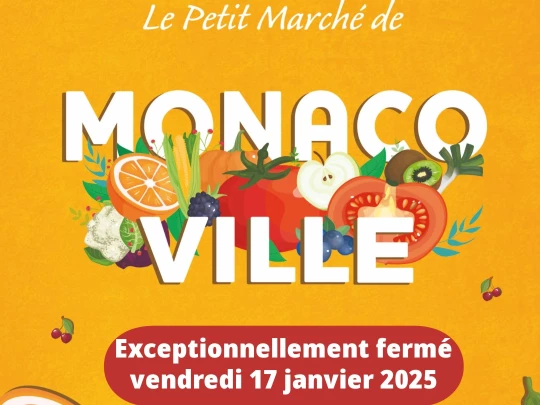 Aperçu de l'actualité Le Marché de Monaco Ville sera fermé vendredi 17 janvier 2025