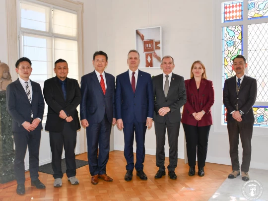 Aperçu de l'actualité La Maire Georges Marsan a accueilli en Mairie, M. Hisaaki Suzuki, Maire de Gamagori et S.E. M. Didier Gamerdinger, Ambassadeur de Monaco au Japon, le 28 janvier 2025