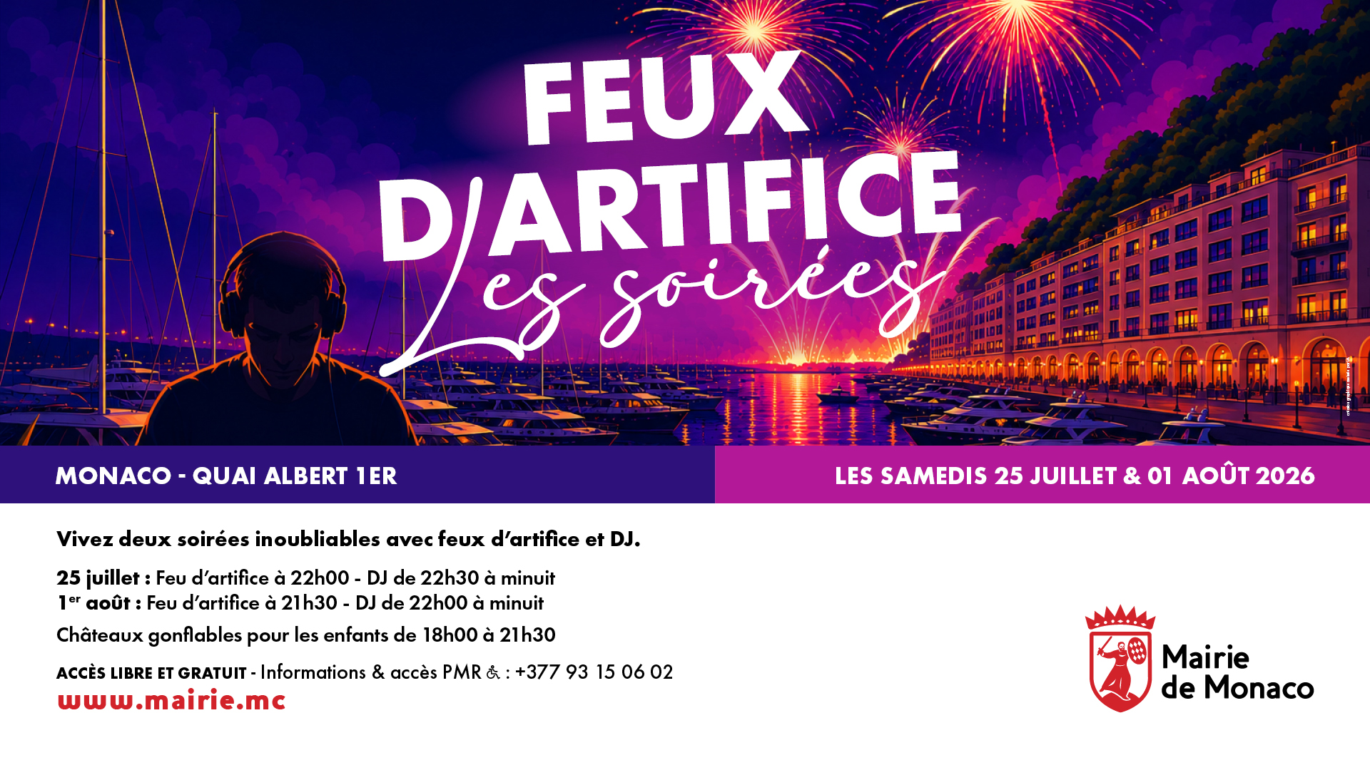 Les Soirées Feux d’artifice au Quai Albert 1er