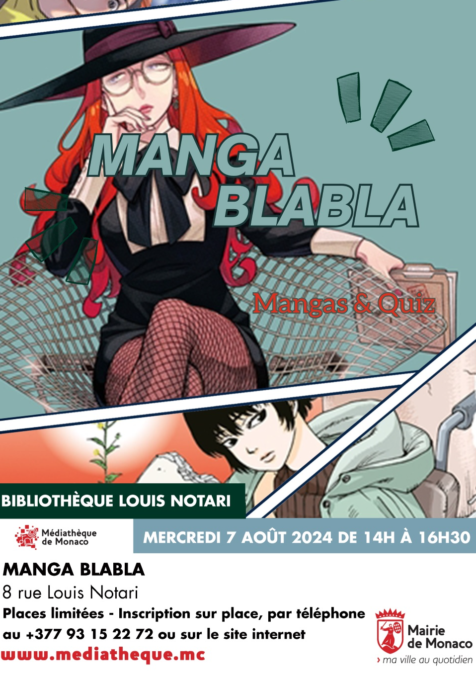 Affiche de l'événement Après-Midi manga : Quiz suivi d'un Manga Blabla