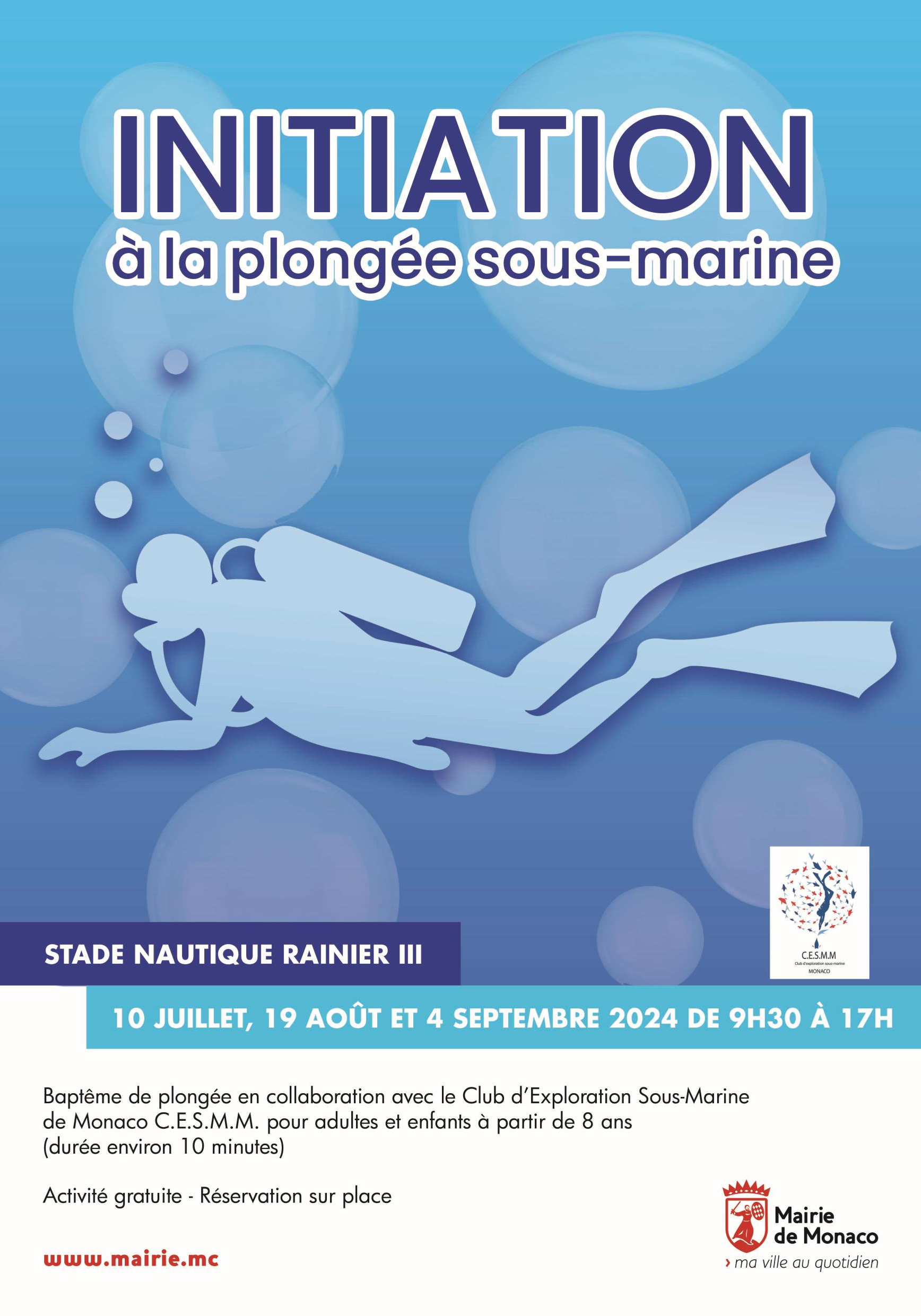Affiche de l'événement Initiation à la plongée sous-marine