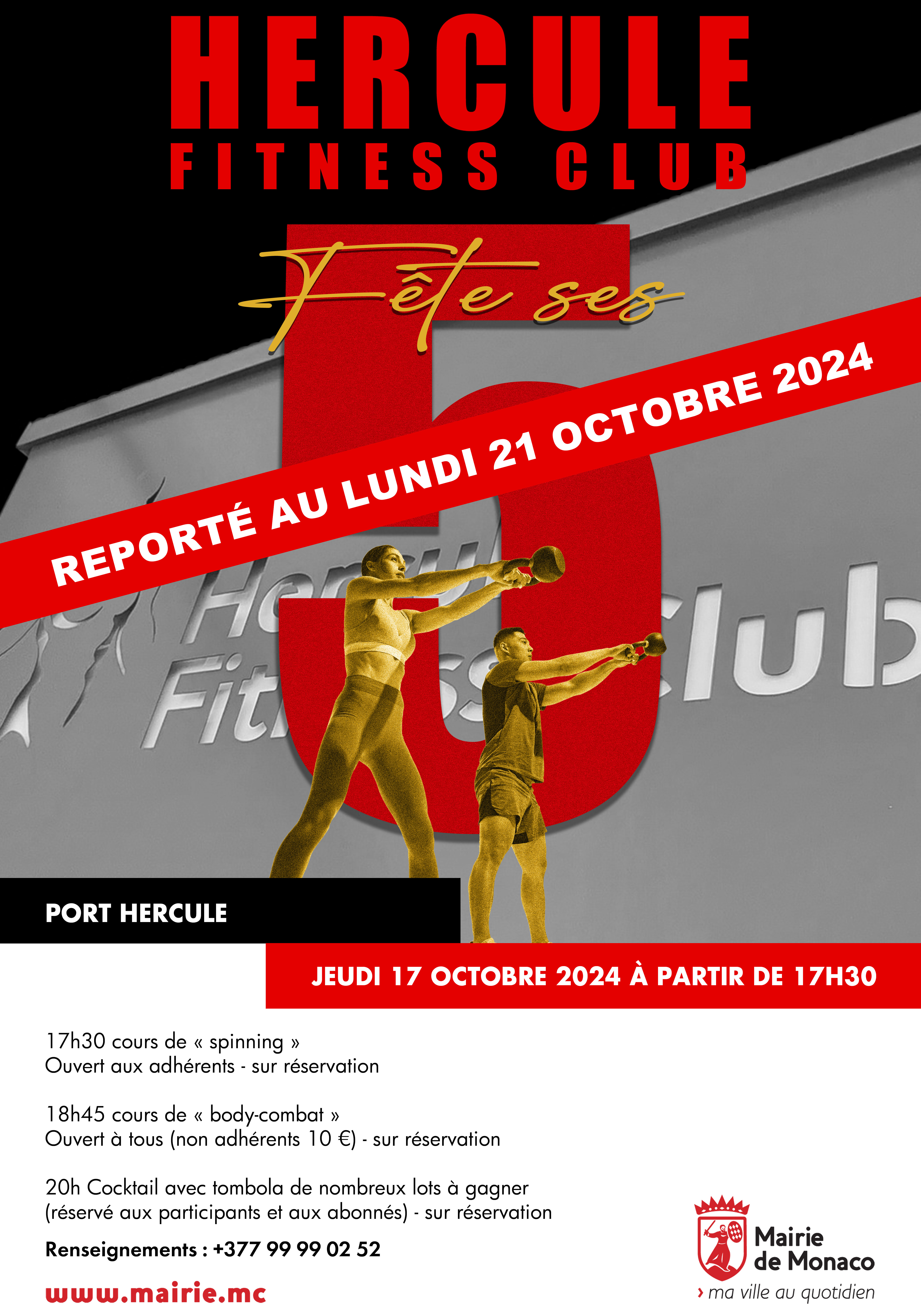 Affiche de l'événement Hercule Fitness club fête ses 5 ans