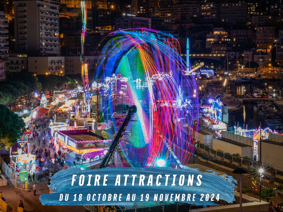 Foire Attractions sur le Port de Monaco du 18 octobre au 19 novembre 2024