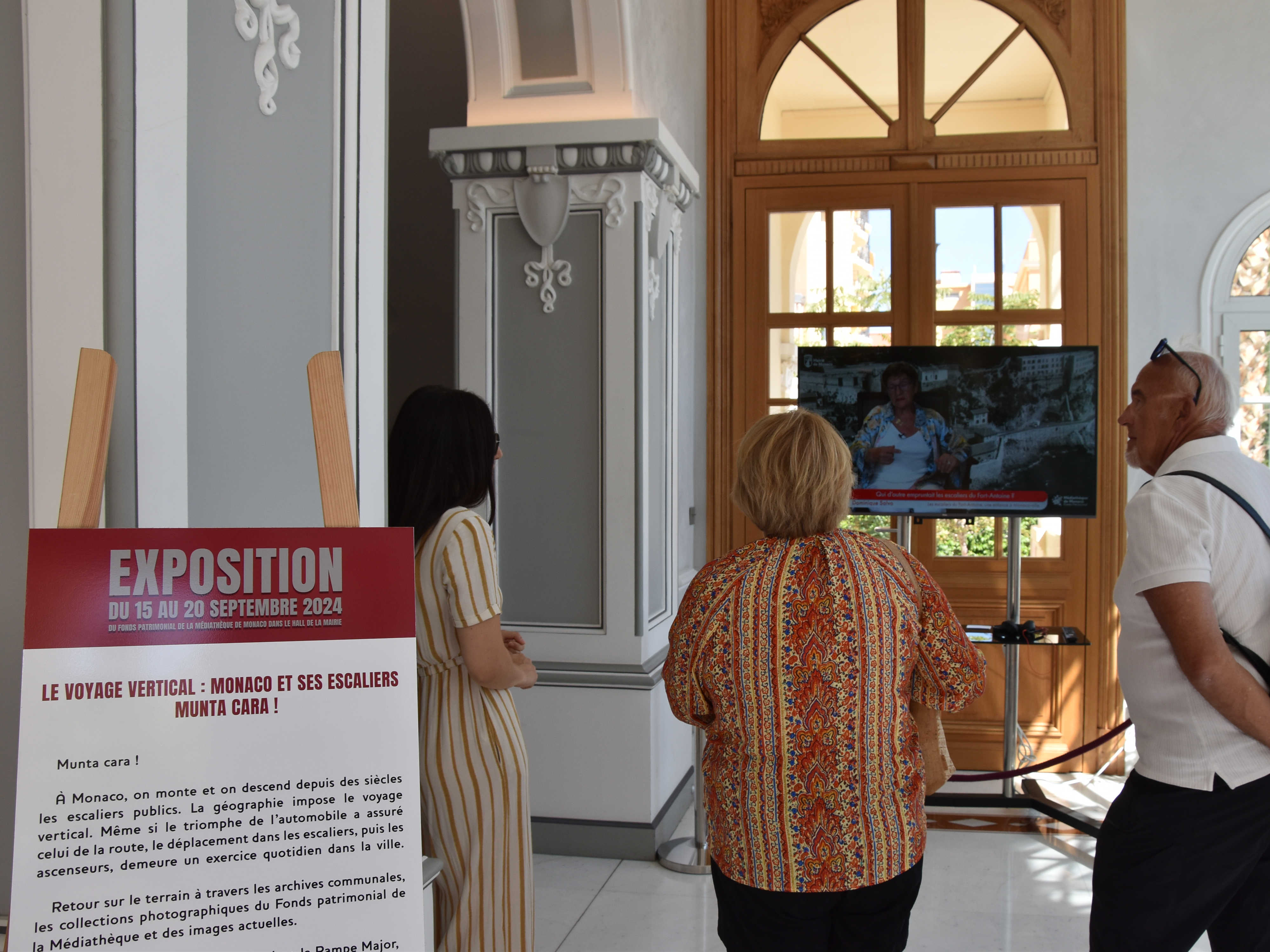 Aperçu de l'actualité Exposition "Le voyage vertical : Monaco et ses escaliers Munta Cara !" - jusqu'au 20 septembre 2024 dans le Hall de la Mairie