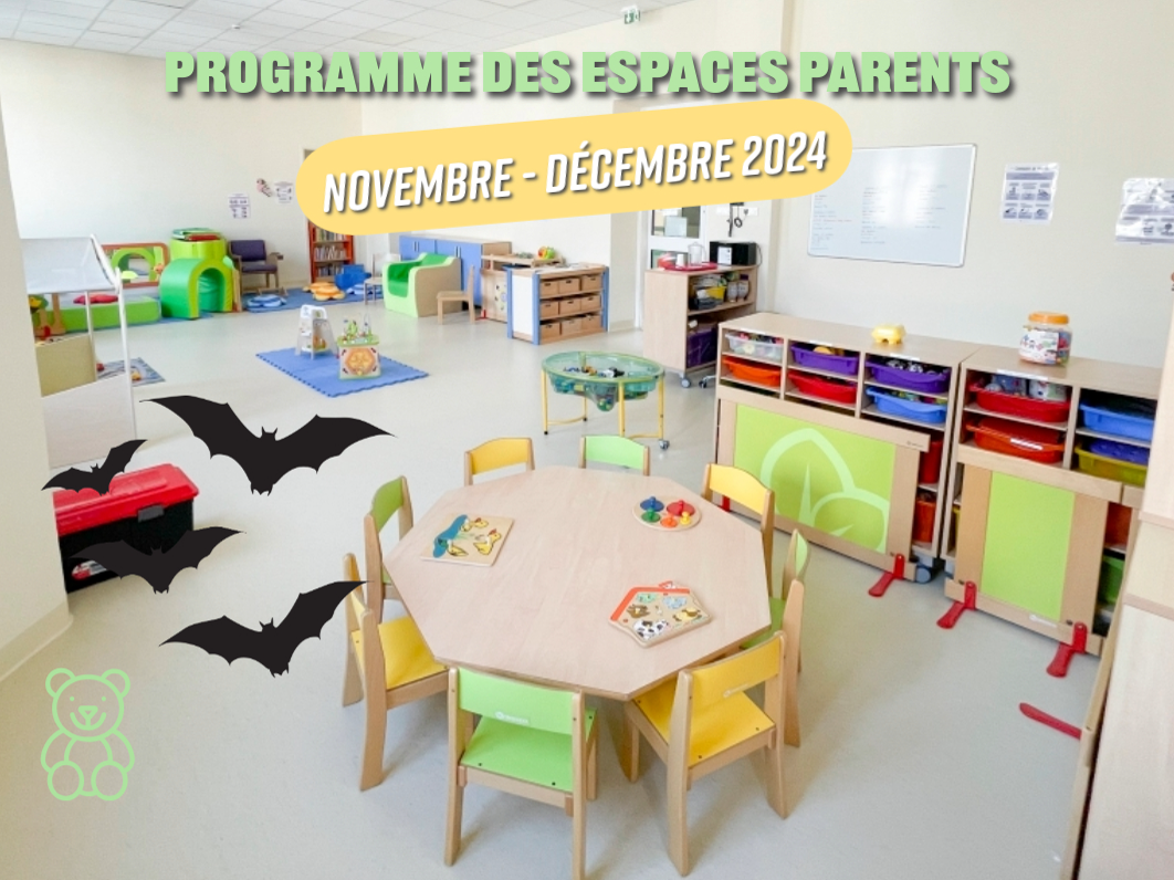 Aperçu de l'actualité Espaces Parents : le programme de novembre et décembre