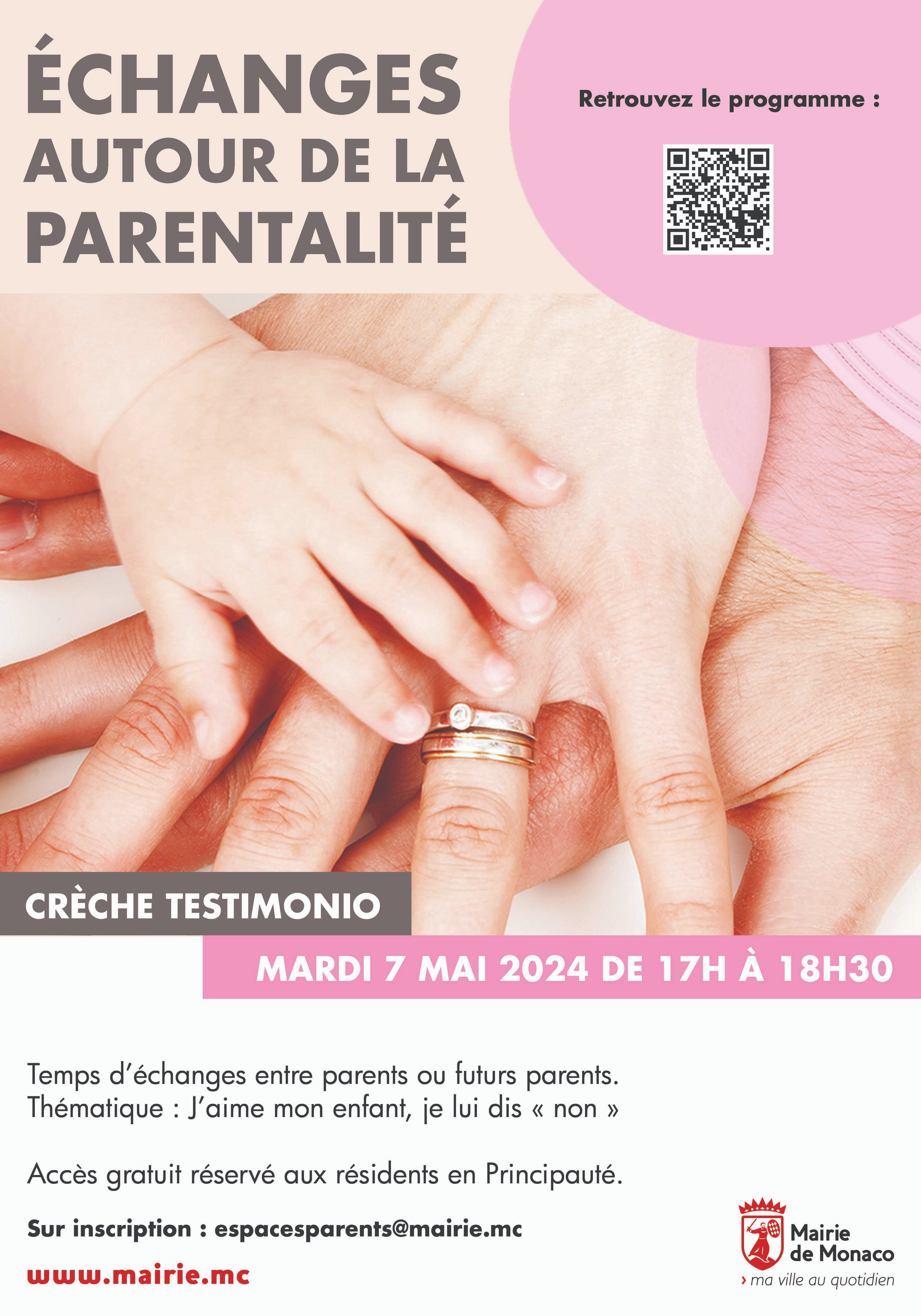 Affiche de l'événement Échanges autour de la parentalité