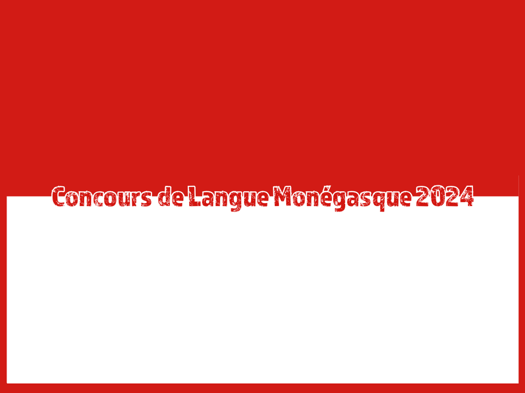 Concours de Langue Monégasque 2024