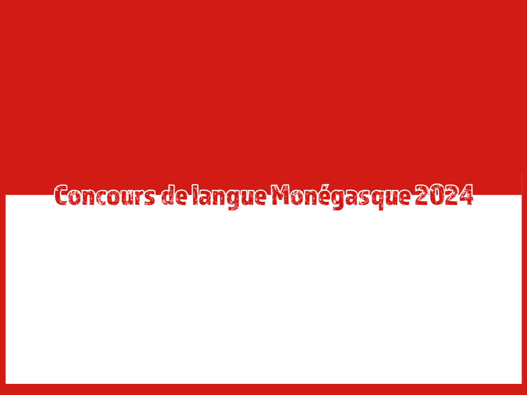 Concours de langue Monégasque 2024